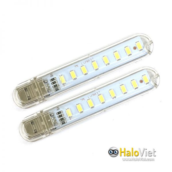 Đèn led 8 bóng siêu sáng cắm cổng USB - 3