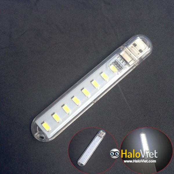 Đèn led 8 bóng siêu sáng cắm cổng USB - 5
