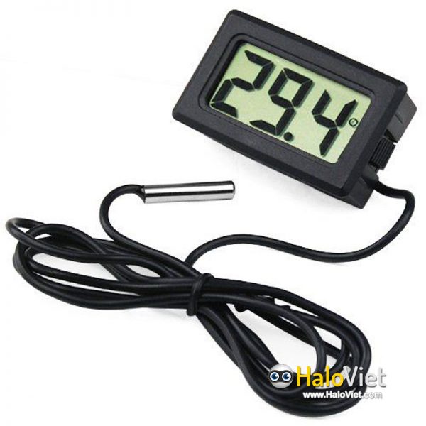 Đồng hồ đo nhiệt độ cảm biến chống nước màn hình LCD - 3