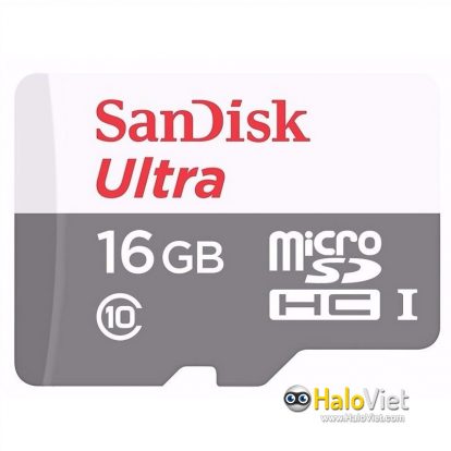 Thẻ nhớ MicroSDHC SanDisk Ultra 16GB Class 10 (Hàng Chính Hãng) - 1