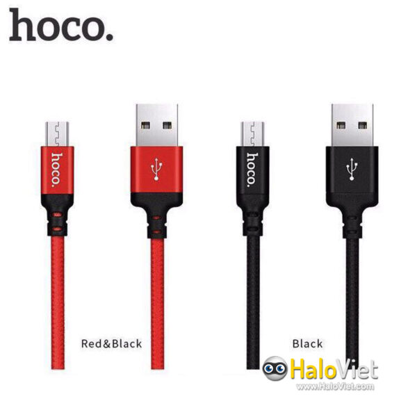 Cáp sạc nhanh dây dù Hoco X14 Micro USB - Hàng Nhập Khẩu - 1