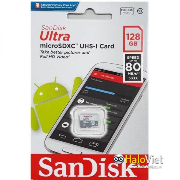 Thẻ nhớ MicroSDXC SanDisk Ultra 128GB Class 10 - 2