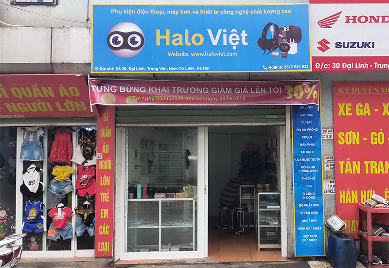 Thông báo khai trương cửa hàng Halo Việt