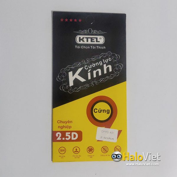 Kính cường lực Ktel cho Oppo A31 - 2