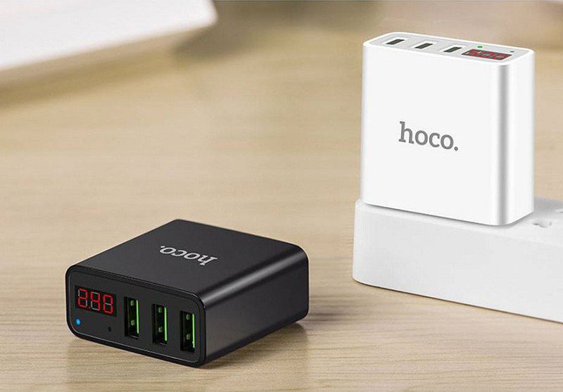 Sạc nhanh 3 cổng USB Hoco C15 - 8