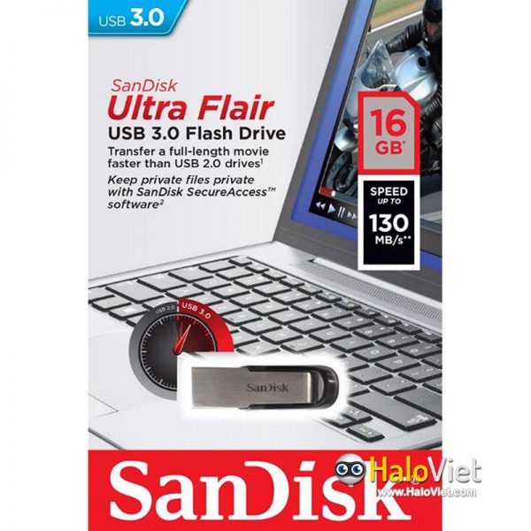 USB 3.0 Sandisk Ultra Flair CZ73 16GB - Hàng chính hãng - 4