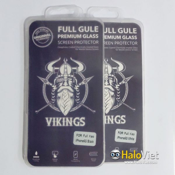 Kính cường lực full keo 9D Vikings cho iPhone 6/6s - 1