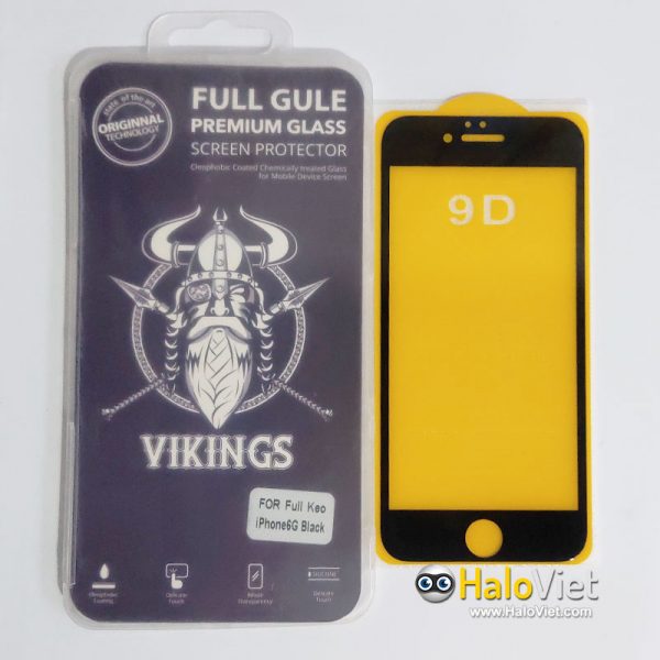 Kính cường lực full keo 9D Vikings cho iPhone 6/6s - 2