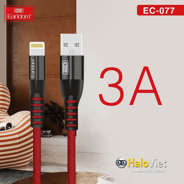 Cáp sạc nhanh 3A dây dù Earldom EC-077 - 7