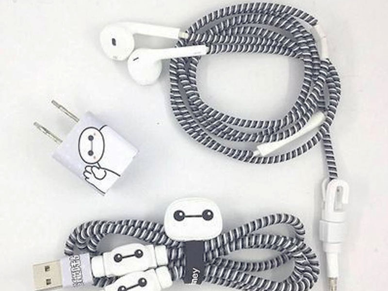 Dây cuốn bảo vệ cáp sạc và tai nghe nhiều màu - 3