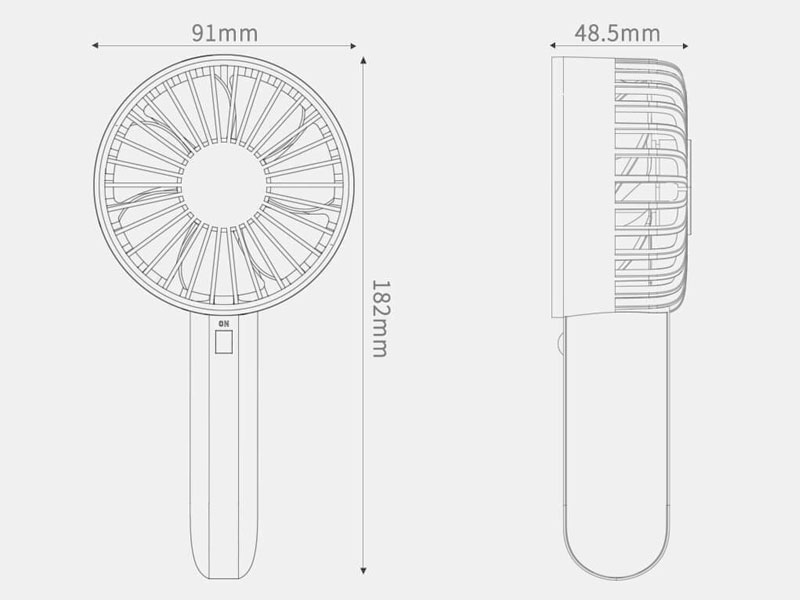 Quạt sạc cầm tay mini Xiaomi VH - 5