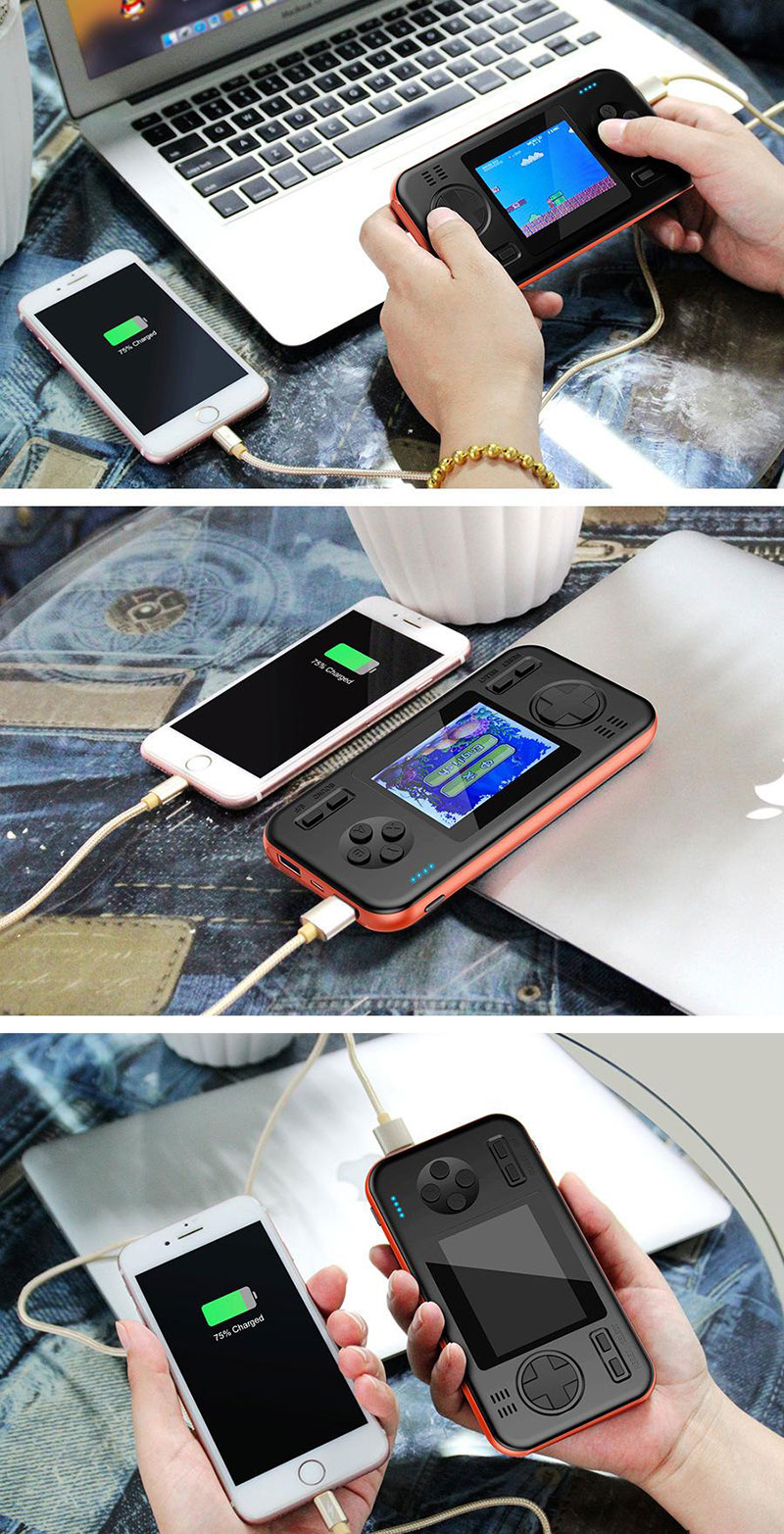 Máy chơi game kiêm sạc dự phòng D12 - Game Power 416 trò chơi - 5