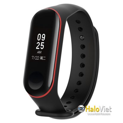 Dây đeo thay thế cho vòng đeo tay thông minh Xiaomi Mi Band 3/4 viền màu - 1