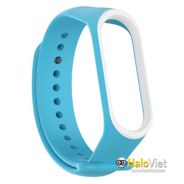 Dây đeo thay thế cho vòng đeo tay thông minh Xiaomi Mi Band 3/4 viền màu - 2