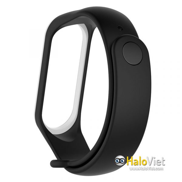 Dây đeo thay thế cho vòng đeo tay thông minh Xiaomi Mi Band 3/4 viền màu - 3