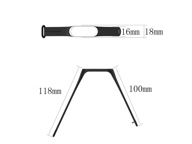 Dây đeo thay thế cho vòng đeo tay thông minh Xiaomi Mi Band 3/4 viền màu - 6