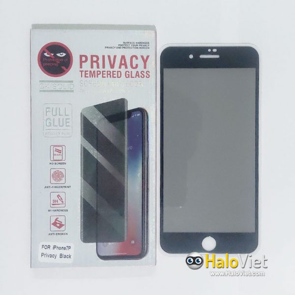Kính cường lực chống nhìn trộm full màn hình cho iPhone 7 Plus/8 Plus - 4
