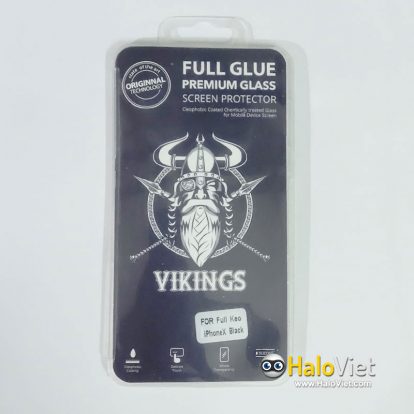Kính cường lực full keo 9D Vikings cho iPhone X/Xs - 1
