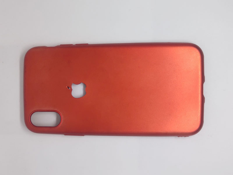 Ốp lưng dẻo bóng hở logo cho iPhone X/Xs - 4