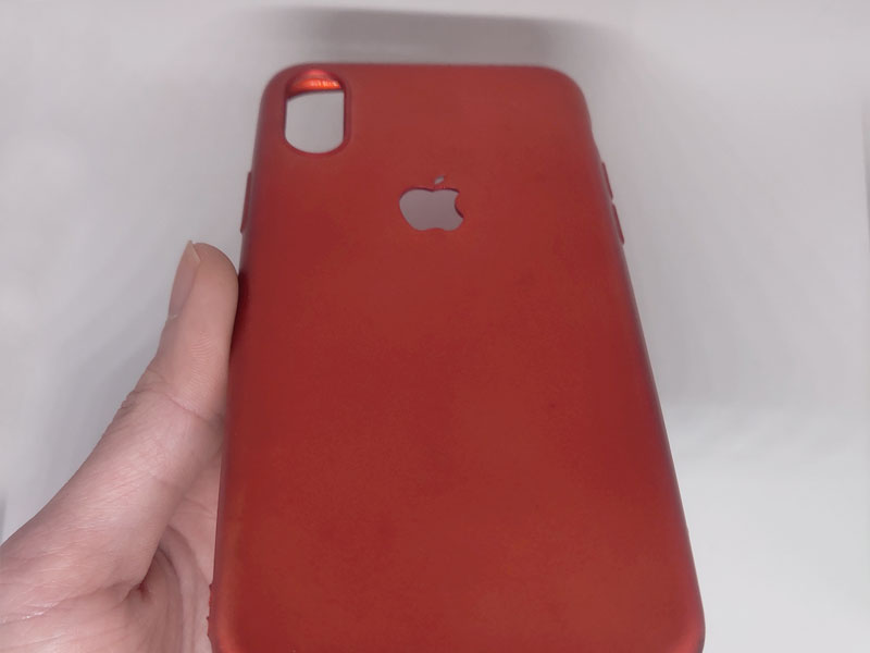 Ốp lưng dẻo bóng hở logo cho iPhone X/Xs - 5